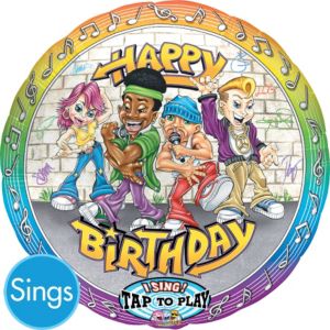 Singing Rappers Happy Birthday Balloon p - Party City