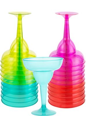 plastic margarita glasses