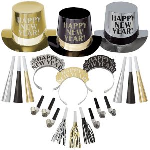 New Year's Party Kit For 25 - Get The Party Started - Party City