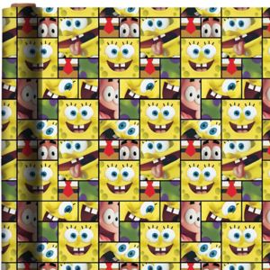 SpongeBob Gift Wrap 8ft - Party City
