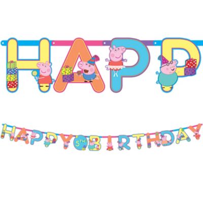 Peppa Pig Birthday Banner 10 1 2ft X 10in Party City