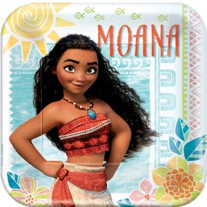 Moana Lunch Plates 8ct - Party City