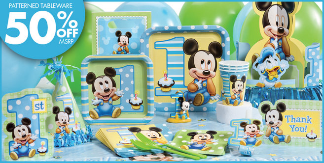 Mickey Mouse 1st Birthday Party Supplies - Party City