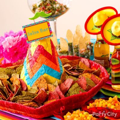 Tortilla Chip Sombrero Tray Idea Cinco de Mayo Food Drink Ideas