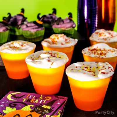 KidFriendly Candy Corn Inspired Drink Idea Party City