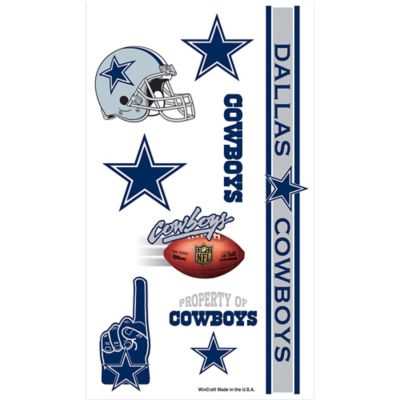 Dallas Cowboys set of 5 Can Cooler, Tattoos, Team Bracelet, Build Play,  Decal