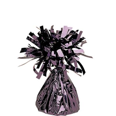 Black Small Foil Balloon Weight - Party Place Depot