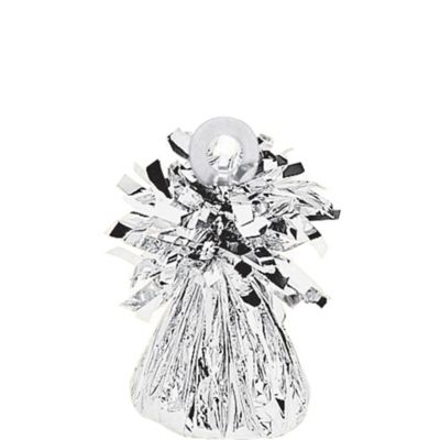 Silver Foil Balloon Weights 6.2 oz Silver Weights 12ct