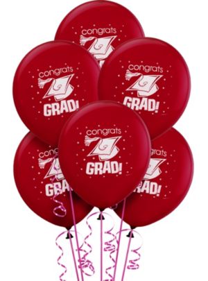 Berry Graduation Balloons 15ct - Party City