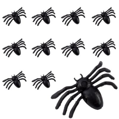 tiny plastic spiders