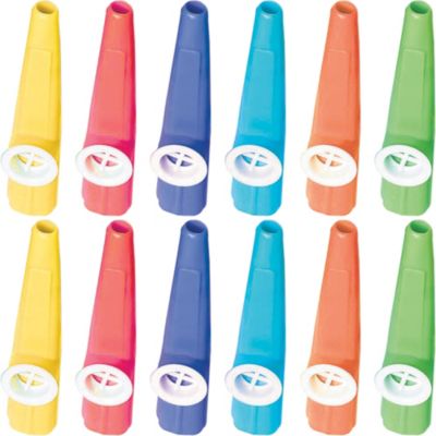 24 Pcs Kazoos Plastic Musical Kazoos Multipack For Children, Multi
