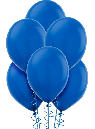 Unique Party - 56856 - Paquet de 50 Ballons - Latex - 30 cm - Bleu Foncé