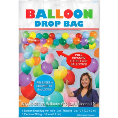 Balloon Drop Bag Balloon Bag Party Supplies Balloon Drop Net for Ceiling  Release 