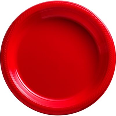 Red Heavy Duty Paper Plates