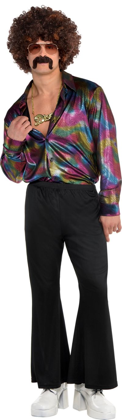 Century Star Men's 70s 80s Disco Shirt Outfits