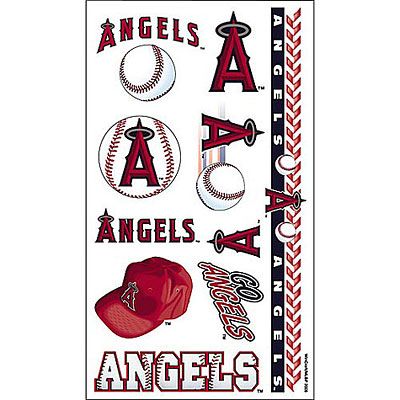  MLB 4 Los Angeles Angels Team Logo Stickers Set