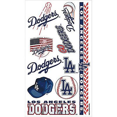 Los Angeles Dodgers Face Face Decals, 10ct