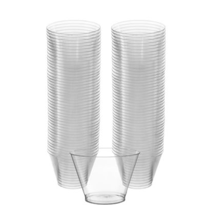 250 Clear Disposable Plastic CUPS....... party juice drinking cups packets