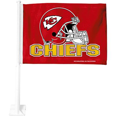 Officially Licensed NFL Kansas City Chiefs Double-Sided Car Flag