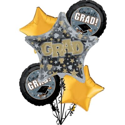 Graduation Balloon Bouquet 11pc - Grad Honors | Party City