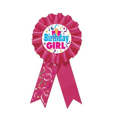Birthday Girl Award Ribbon | Party City