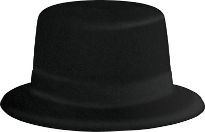 Funny Party Hats Black Felt Top Costume Hat