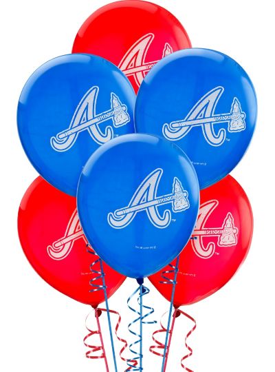 Atlanta Braves Balloons 6ct