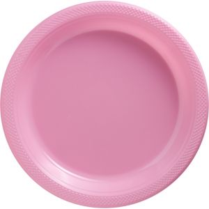 Big Party Pack Pink Plastic Dinner Plates 50ct - Party City