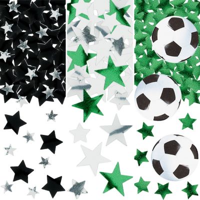 10 PCS Soccer Sports Party Supplies Favors Ball Decoration Black White Futbol HR 
