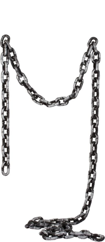 Halloween Plastic Chain Link - Grey and Black