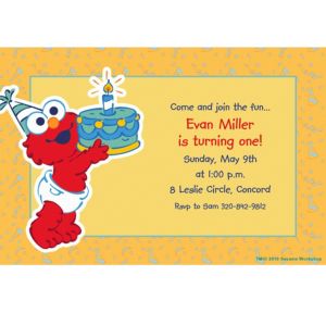 Custom Elmo Birthday Invitations 10