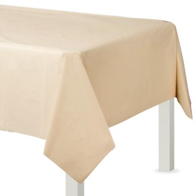cream table linens