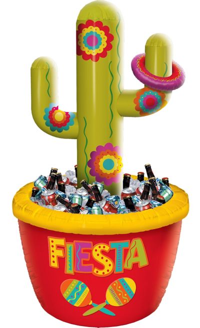 Inflatable Cactus Ring Toss Cooler 54in Party City