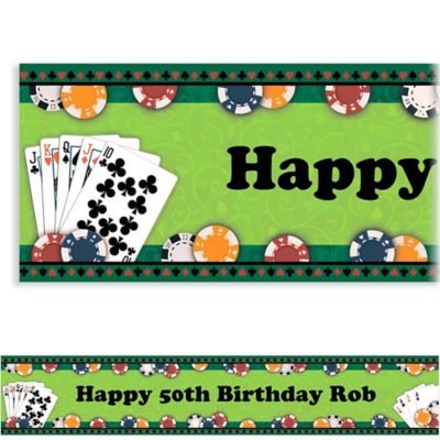 poker 6ft banner custom icon partycity