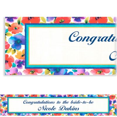 collage banner 6ft poppy custom icon partycity