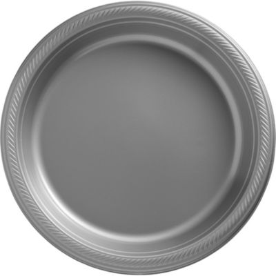 Grey disposable deals plates