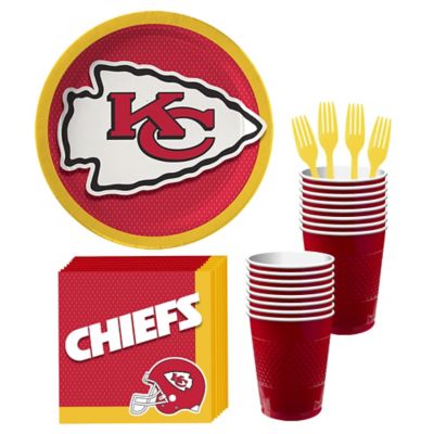 Kansas City Chiefs Game Day Party Supplies Kit, Serves 8