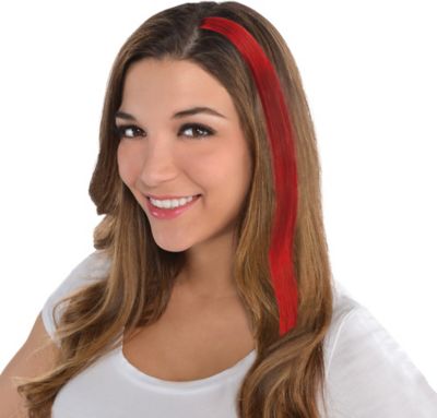 Red Hair Extension 15in Party City