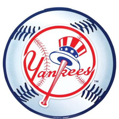 MLB New York Yankees Logo on Jersey Image Thick Paper Coasters 6