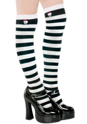 Striped Monster High Knee Socks for Children - Party City