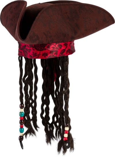 Jack Sparrow Costume Hat for Adults