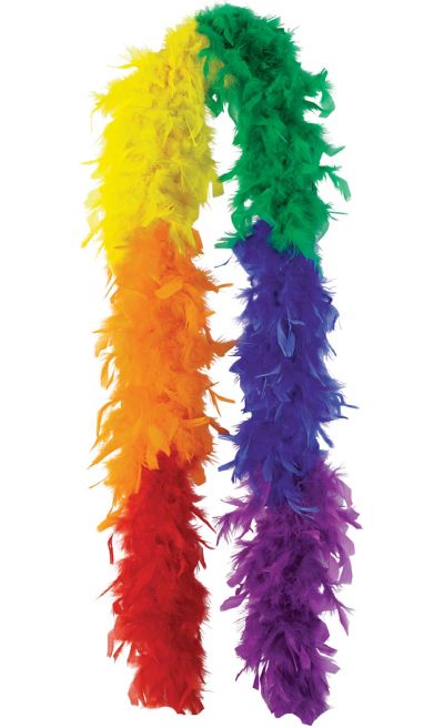  Batiyeer 24 Pcs Feathers Boas Party Pack, Colorful Feather Boas,  6.6 Feet Rainbow Feather Scarf(Bright Color) : Arts, Crafts & Sewing