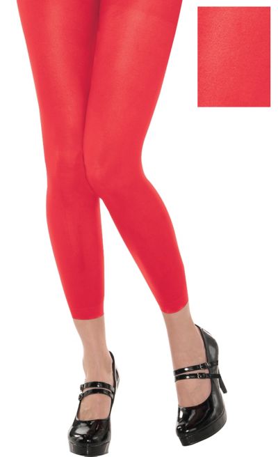 Red Footless Tights