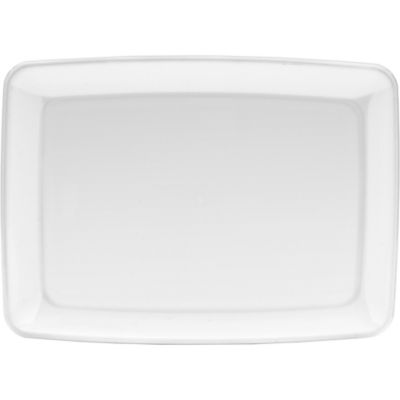 White plastic clearance platters