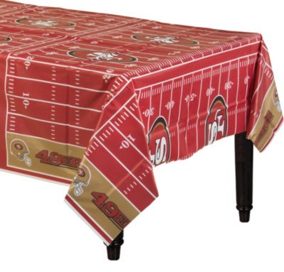 San Francisco 49ers Red Table Runner Sports Football Team Party Table Decor