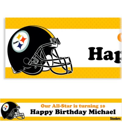 Pittsburgh Steelers Personalized Felt Team Banner