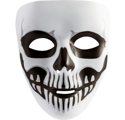 black skull mask halloween