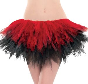 Black and Red Handkerchief Tutu for Adults - Party City
