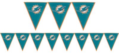 MIAMI DOLPHINS TEAM LOGO PENNANT COAT AND HAT RACK-GREAT COLORS-NEW IN  PLASTIC