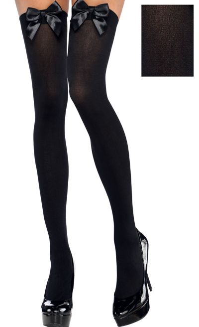 Black Bow Thigh Highs Hot Topic, 43% OFF